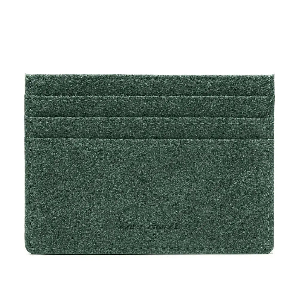 Alcantara Card Wallet - Verde Toscana