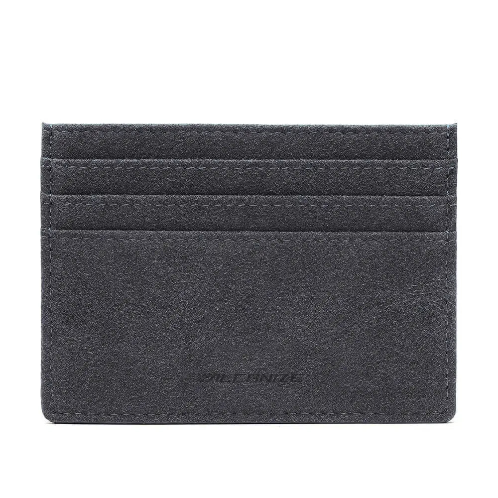 Alcantara Card Wallet - Grigio Spazio