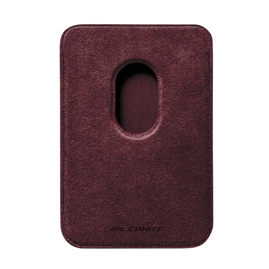 Alcantara MagSafe Wallet - Rosso