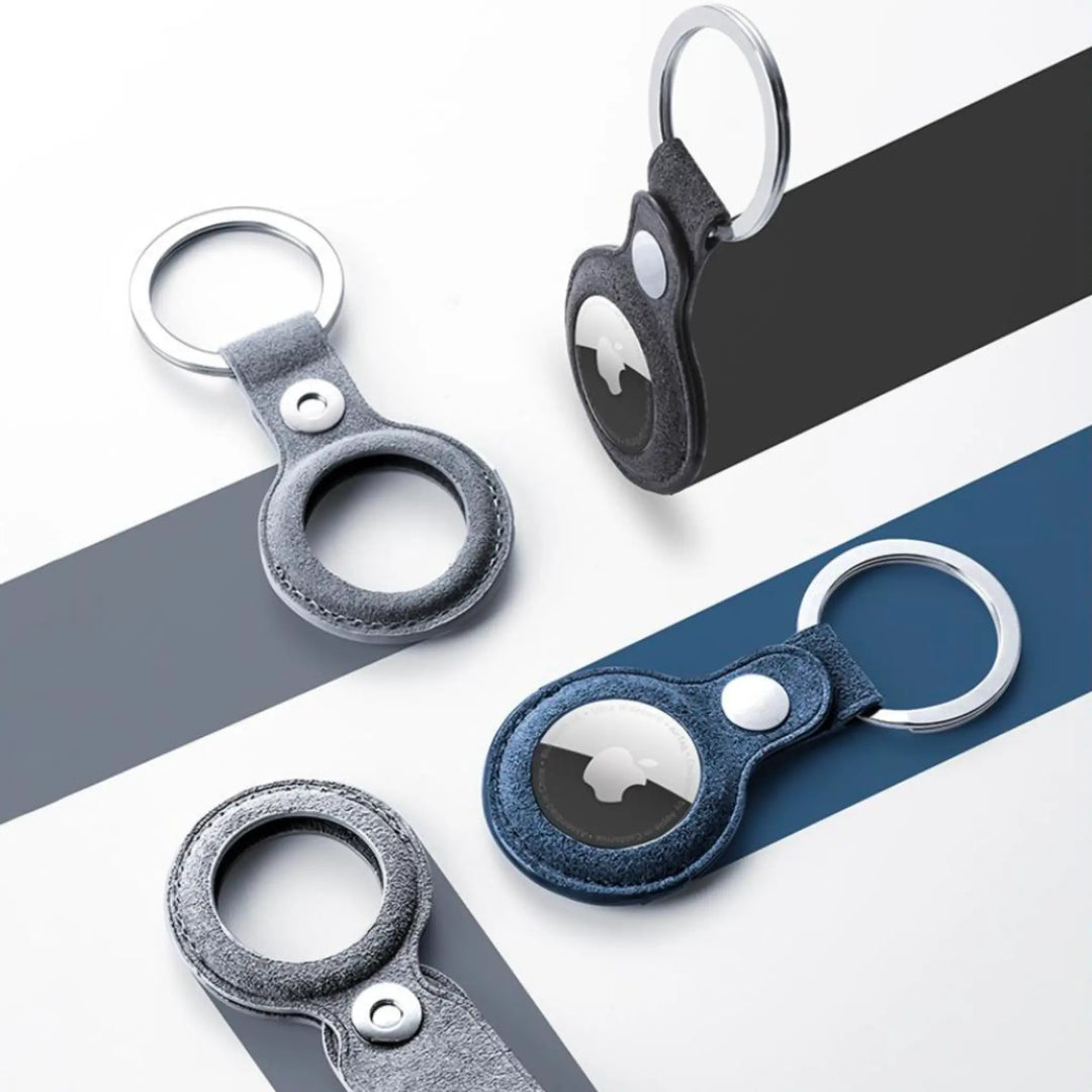 Alcantara AirTag Case - Grigio Spazio