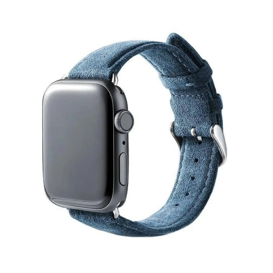 Alcantara Apple Watch Band With Buckle - Blu Monaco - 38/40/41/42mm