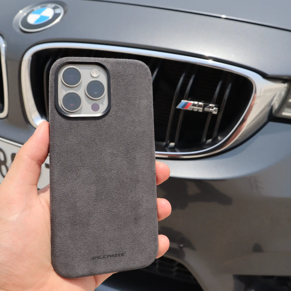 Alcantara Case for iPhone 14 Plus – Rosso