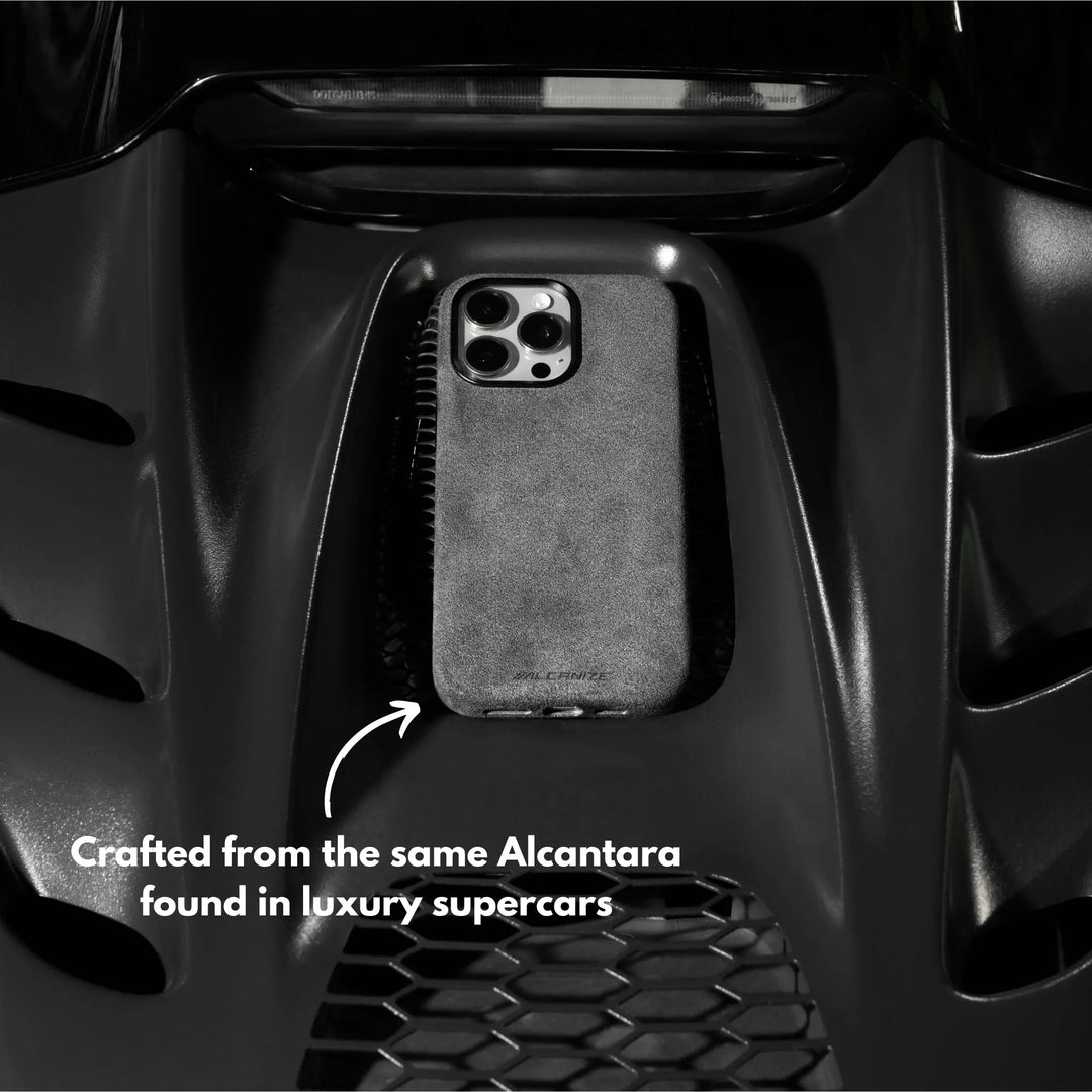 Alcantara Case for iPhone 13 – Grigio Nardò