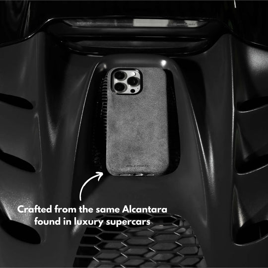 Alcantara Case for iPhone 13 – Grigio Nardò