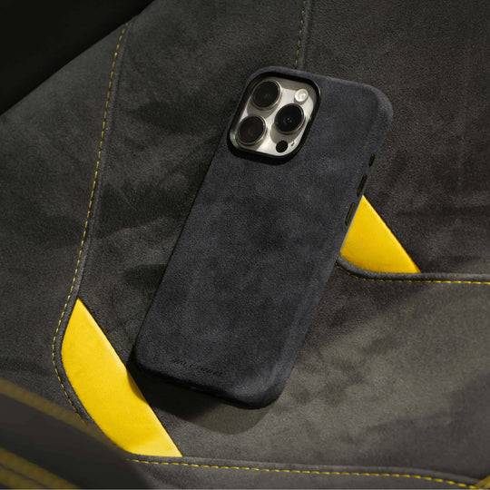 Alcantara Case for iPhone 14 Pro – Grigio Spazio