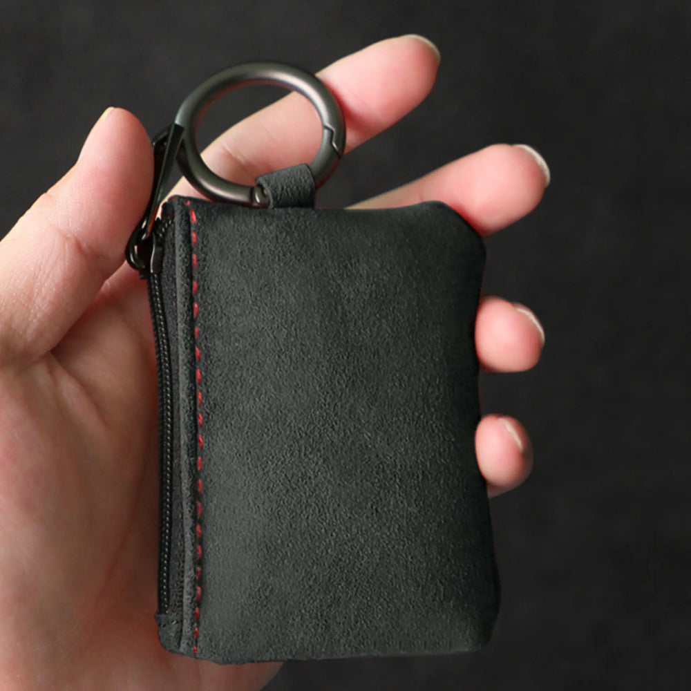 Alcantara Car Key Case - Arancio