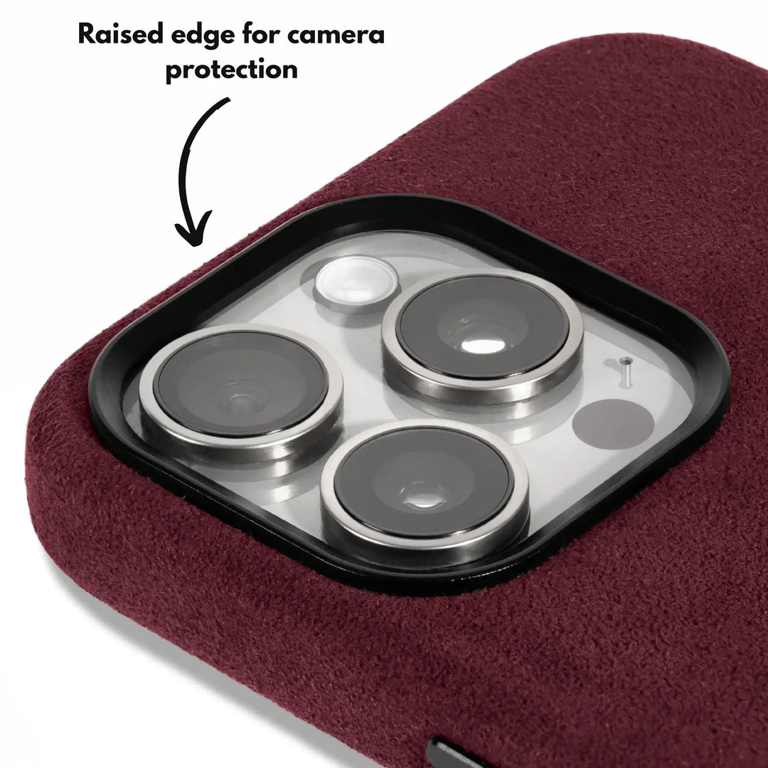 Alcantara Case for iPhone 13 – Rosso