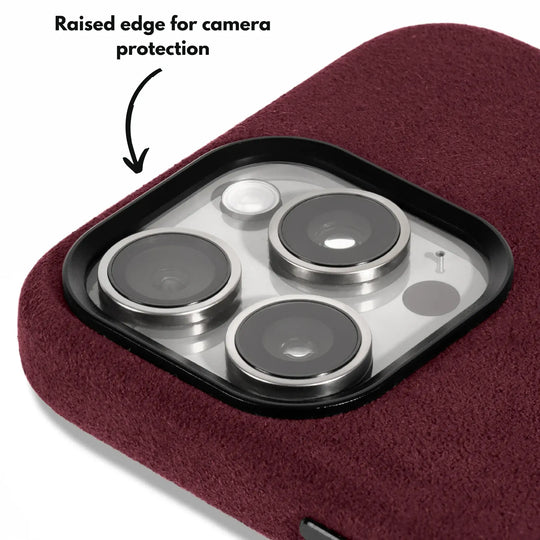 Alcantara Case for iPhone 13 – Rosso