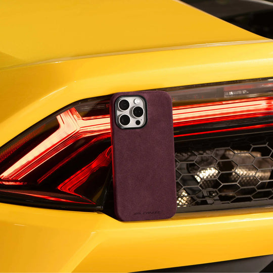 Alcantara Case for iPhone 13 – Rosso