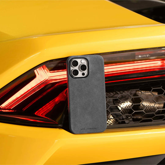 Alcantara Case for iPhone 13 – Grigio Nardò