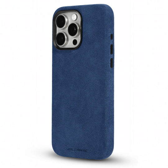 Alcantara Case for iPhone 15 – Blu Monaco