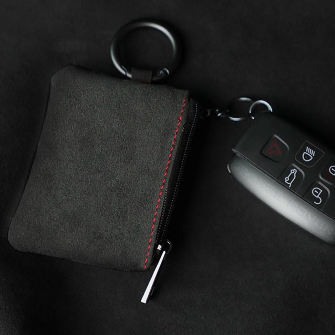 Alcantara Car Key Case - Rosso