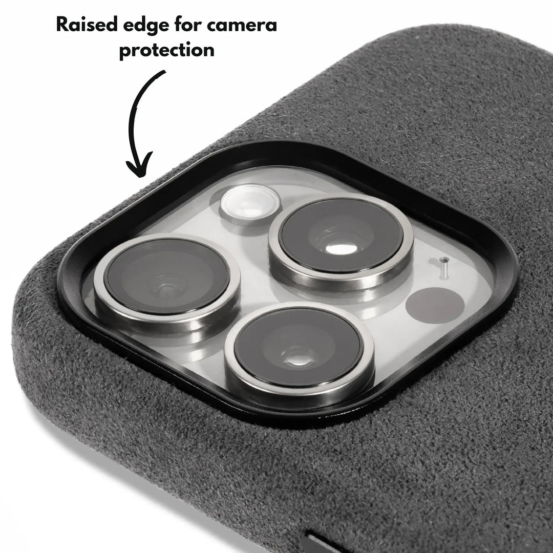 Alcantara Case for iPhone 13 – Grigio Nardò