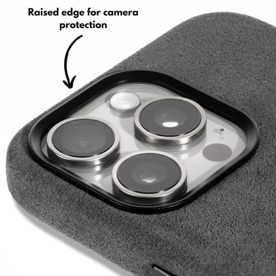 Alcantara Case for iPhone 13 – Grigio Nardò