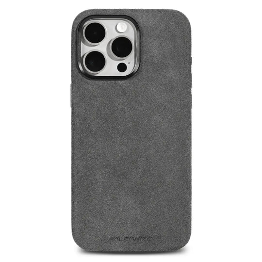 Alcantara Case for iPhone 16 – Grigio Nardò