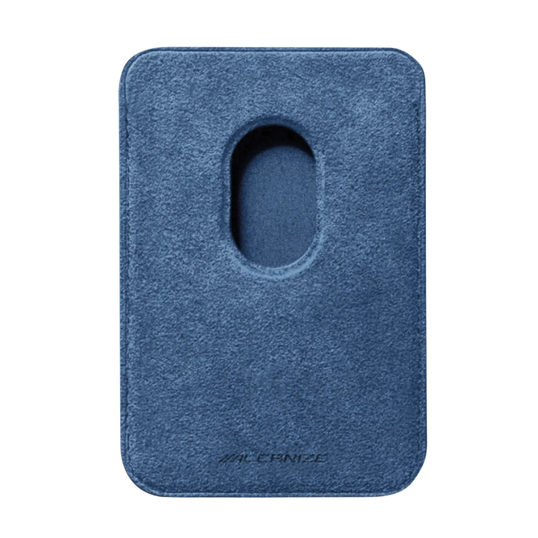 Alcantara MagSafe Wallet - Blu Monaco