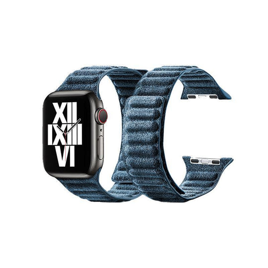 Alcantara Apple Watch Band – Blu Monaco - 38-40-41-42mm
