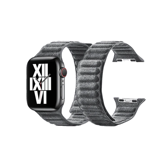 Alcantara Apple Watch Band – Grigio Nardò - 42–44-45-46mm & Ultra 49mm