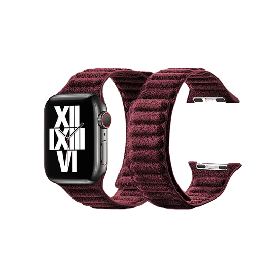 Alcantara Apple Watch Band – Rosso - 42–44-45-46mm & Ultra 49mm