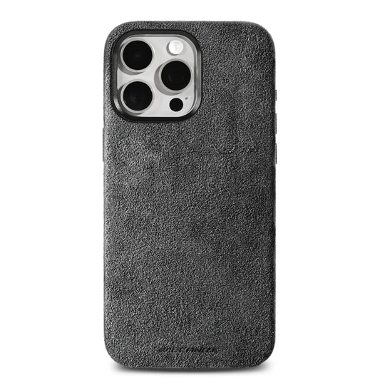 Alcantara Case for iPhone 14 Plus – Grigio Nardò
