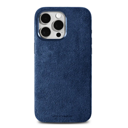 Alcantara Case for iPhone 16 Pro Max – Blu Monaco