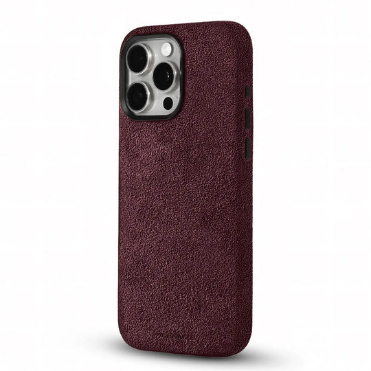 Alcantara Case for iPhone 13 – Rosso