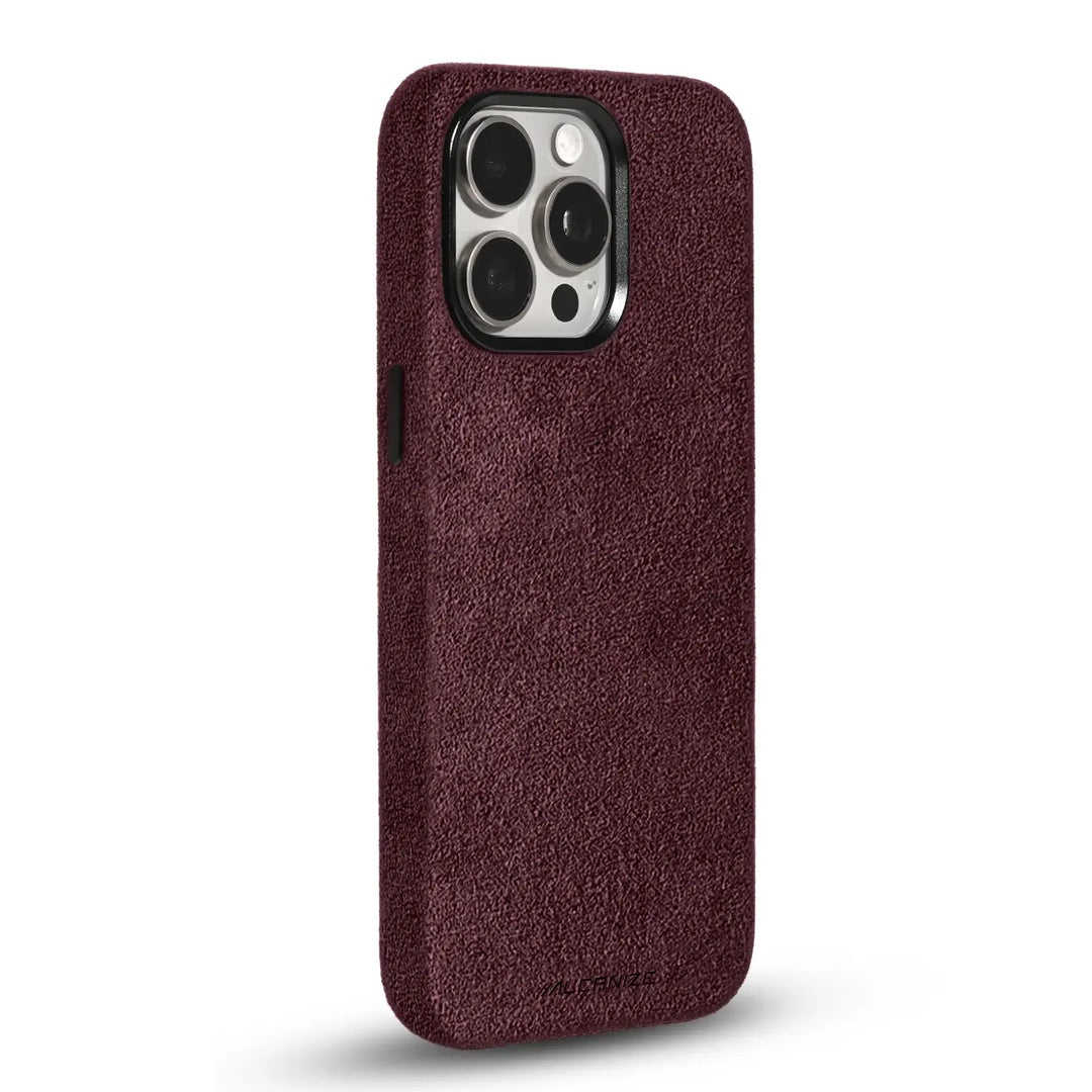 Alcantara Case for iPhone 15 Pro – Rosso