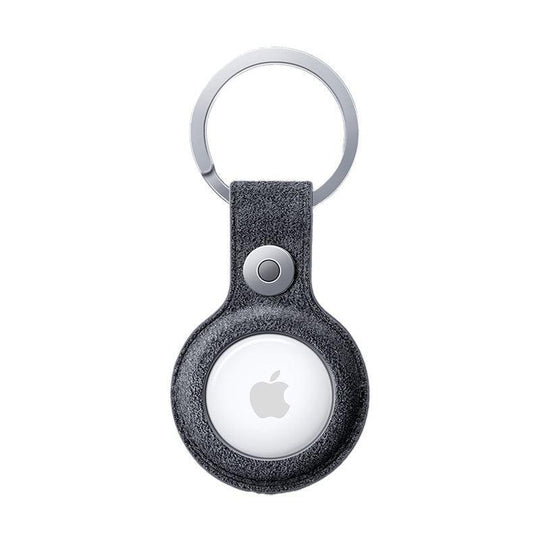 Alcantara AirTag Case - Grigio Spazio
