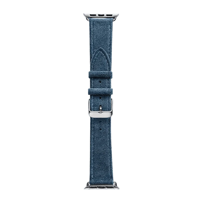 Alcantara Apple Watch Band With Buckle - Blu Monaco - 38/40/41/42mm