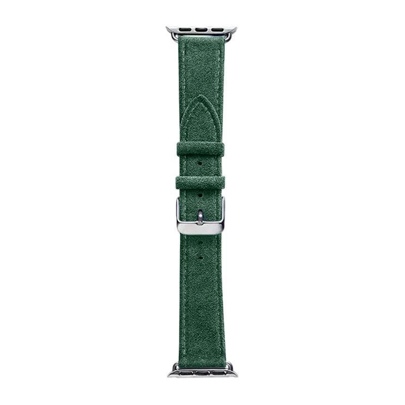 Alcantara Apple Watch Band With Buckle - Verde Toscana - 38/40/41/42mm