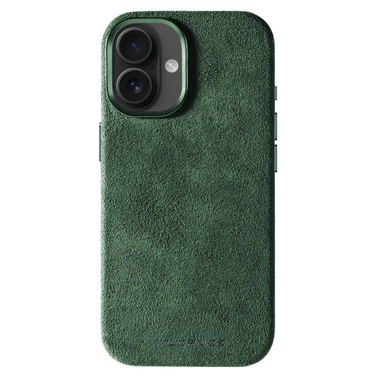 Alcantara Case for iPhone 17 – Verde Toscana