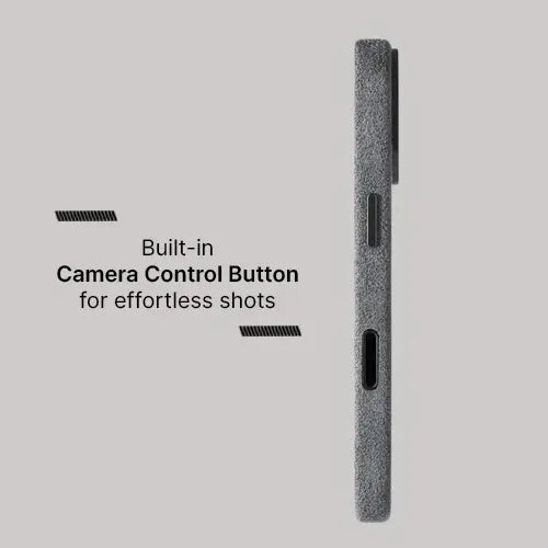 Alcantara Case for iPhone 17 – Grigio Nardo