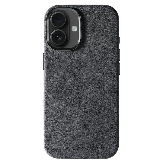 Alcantara Case for iPhone 17 – Grigio Spazio