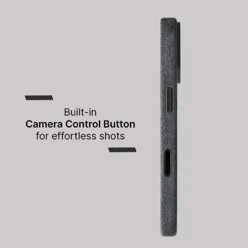 Alcantara Case for iPhone 17 – Grigio Spazio