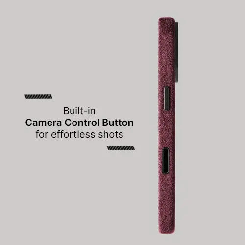 Alcantara Case for iPhone 17 – Rosso