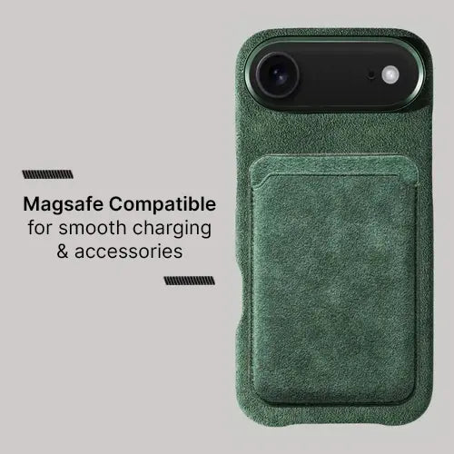 Alcantara Case for iPhone 17 Air – Verde Toscana