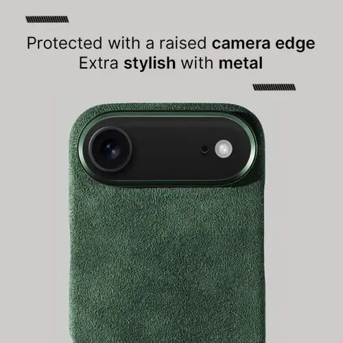 Alcantara Case for iPhone 17 Air – Verde Toscana