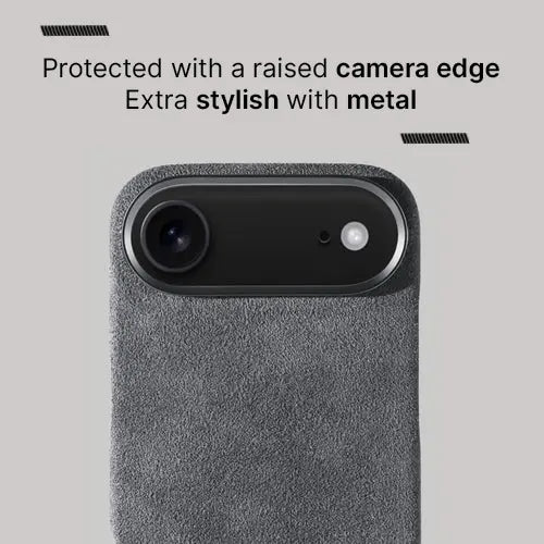 Alcantara Case for iPhone 17 Air – Grigio Nardo
