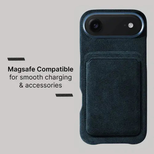 Alcantara Case for iPhone 17 Air – Blu Navy