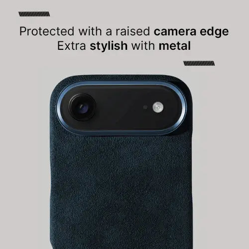 Alcantara Case for iPhone 17 Air – Blu Navy