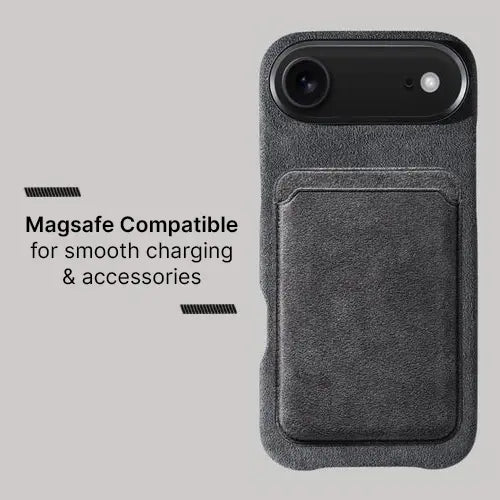 Alcantara Case for iPhone 17 Air – Grigio Spazio