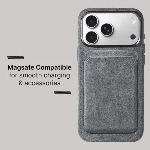 Alcantara Case for iPhone 17 Pro – Grigio Nardo