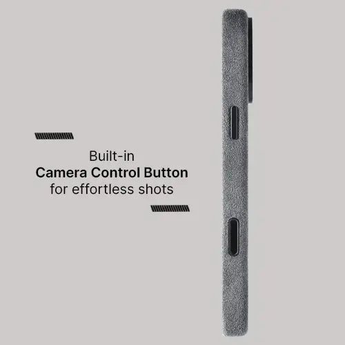 Alcantara Case for iPhone 17 Pro Max – Grigio Nardo