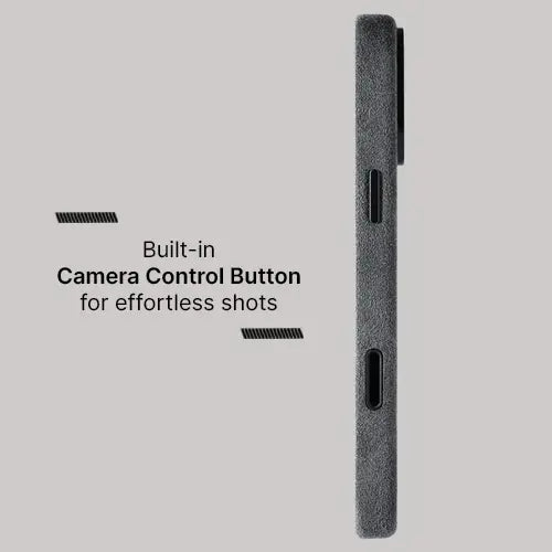 Alcantara Case for iPhone 17 Pro – Grigio Spazio