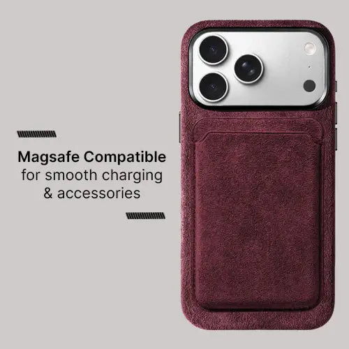 Alcantara Case for iPhone 17 Pro Max – Rosso