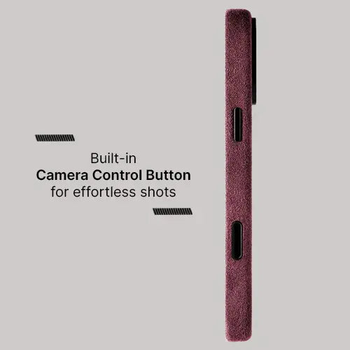 Alcantara Case for iPhone 17 Pro – Rosso